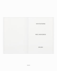 Paul Boudens Invitations - Book
