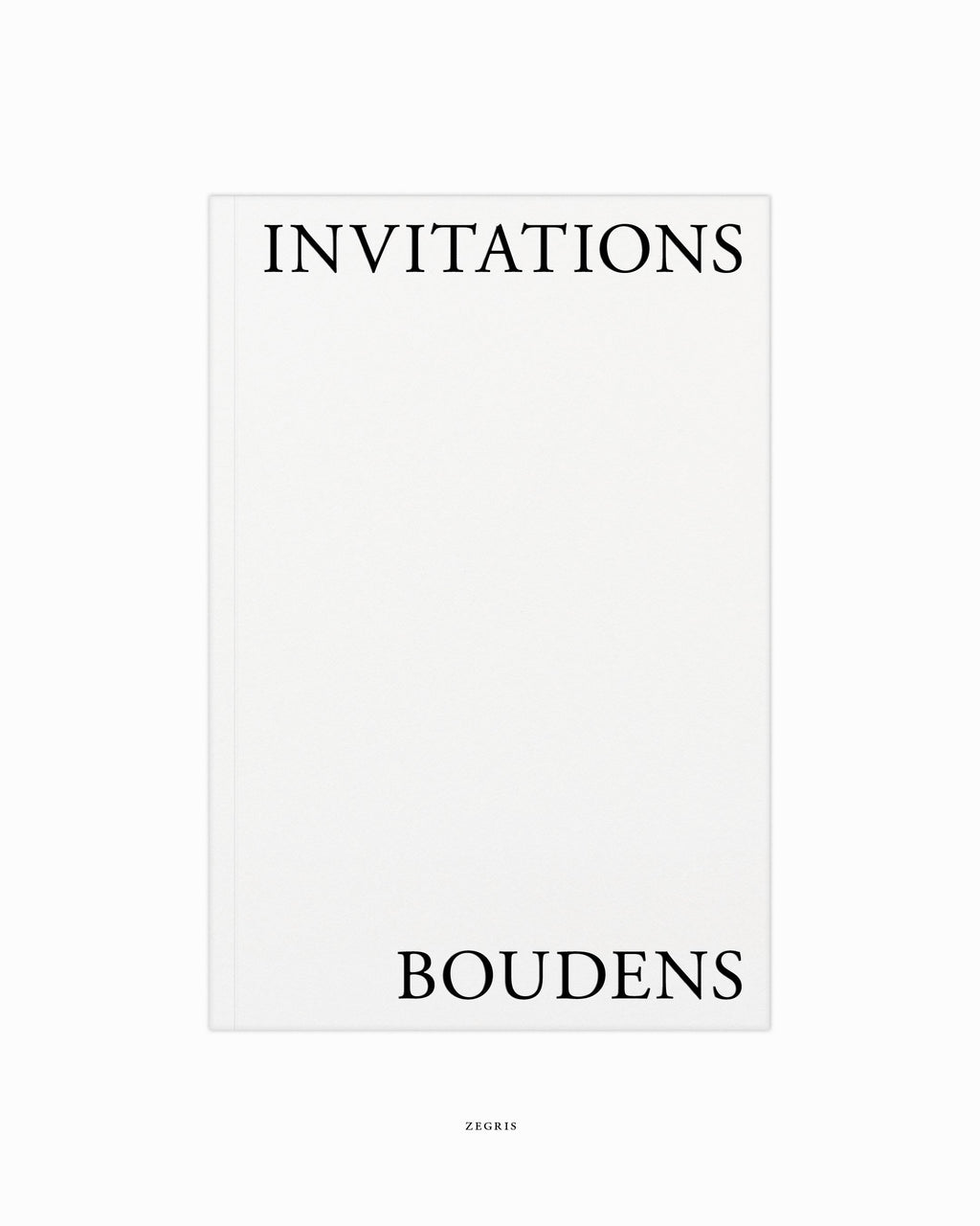 Paul Boudens Invitations - Book